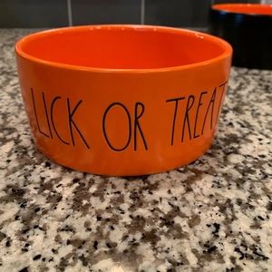 Rae Dunn Halloween dog bowl